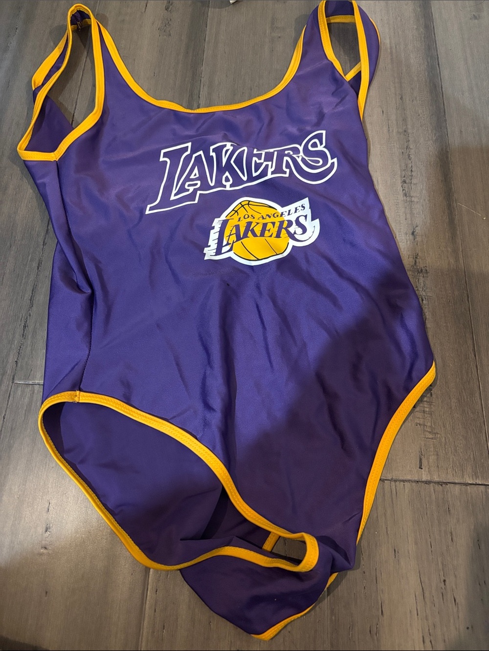 NBA Los Angeles Lakers Purple One-Piece with Gold Trim